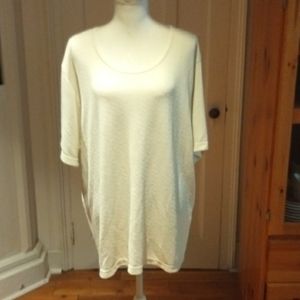 NWT Vintage 80's Fitting Image Textured Scoop Neck Top